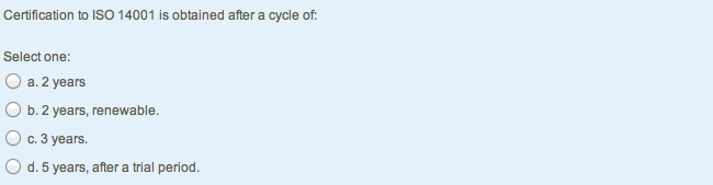 Exemple A Multiple Choice